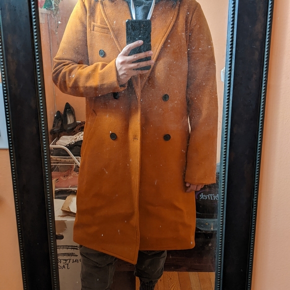 Simon's LE31 Camel Long Pea Coat 42 - Picture 7 of 7